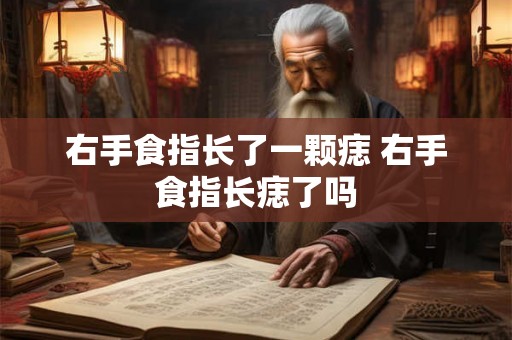 右手食指长了一颗痣 右手食指长痣了吗
