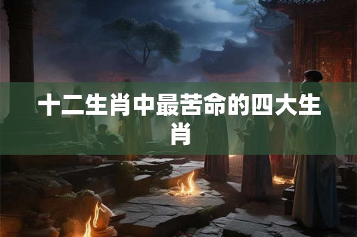 十二生肖中最苦命的四大生肖