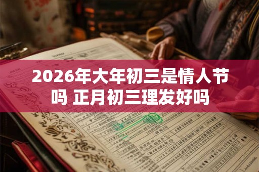 2026年大年初三是情人节吗 正月初三理发好吗
