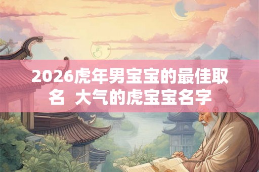 2026虎年男宝宝的最佳取名 大气的虎宝宝名字 2026虎年男宝宝的最佳取名 大气的虎宝宝名字