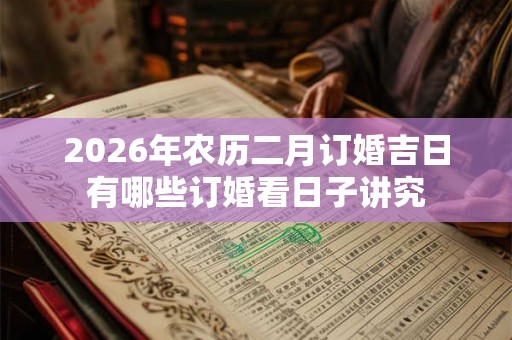 2026年农历二月订婚吉日有哪些订婚看日子讲究 2026年农历二月订婚吉日有哪些订婚看日子讲究