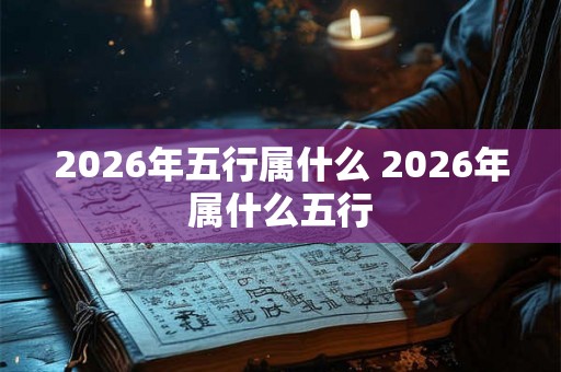 2026年五行属什么 2026年属什么五行