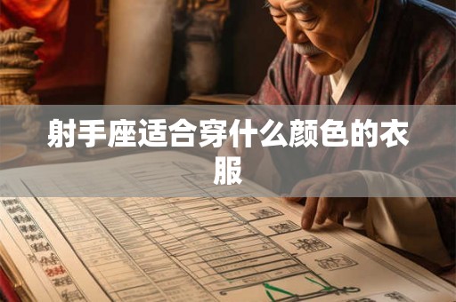 射手座适合穿什么颜色的衣服