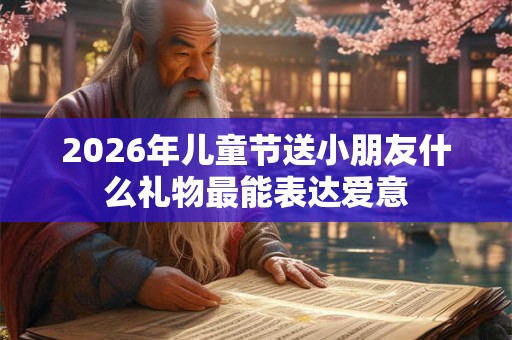 2026年儿童节送小朋友什么礼物最能表达爱意