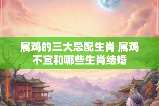 属鸡的三大忌配生肖 属鸡不宜和哪些生肖结婚