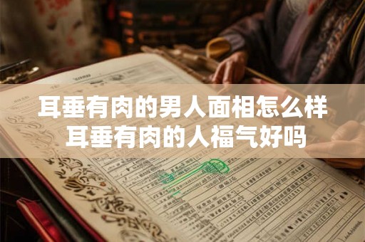 耳垂有肉的男人面相怎么样 耳垂有肉的人福气好吗