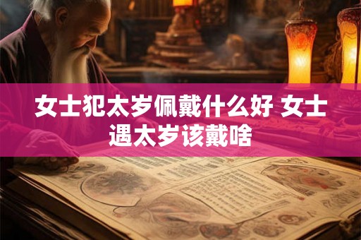 女士犯太岁佩戴什么好 女士遇太岁该戴啥