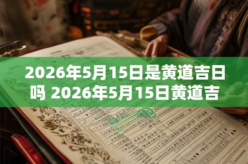 2026年5月15日是黄道吉日吗 2026年5月15日黄道吉日吗 2026年5月15日是黄道吉日吗 2026年5月15日黄道吉日吗