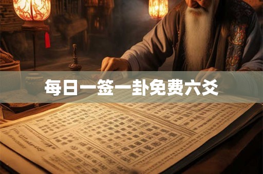 每日一签一卦免费六爻