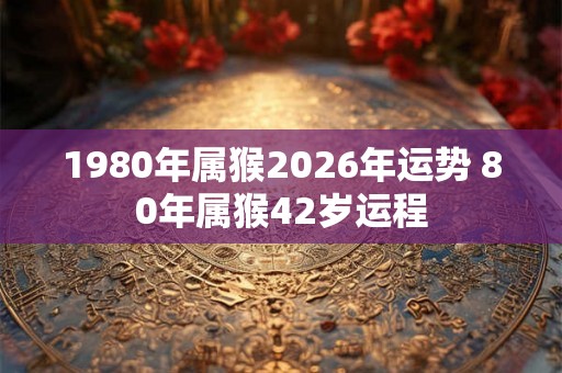1980年属猴2026年运势 80年属猴42岁运程 1980年属猴2026年运势 80年属猴42岁运程