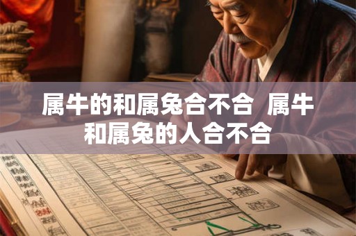 属牛的和属兔合不合  属牛和属兔的人合不合