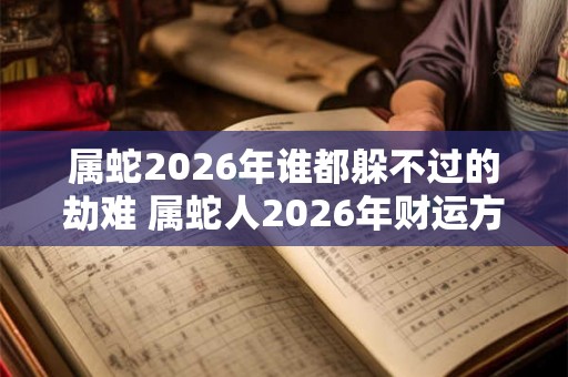 属蛇2026年谁都躲不过的劫难 属蛇人2026年财运方位 属蛇2026年谁都躲不过的劫难 属蛇人2026年财运方位