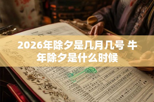 2026年除夕是几月几号 牛年除夕是什么时候 2026年除夕是几月几号 牛年除夕是什么时候