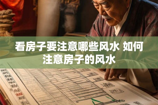 看房子要注意哪些风水 如何注意房子的风水
