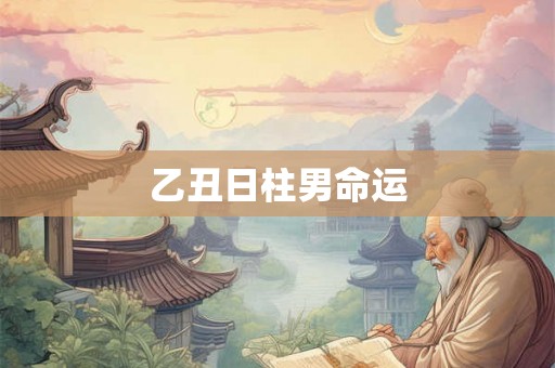 乙丑日柱男命运