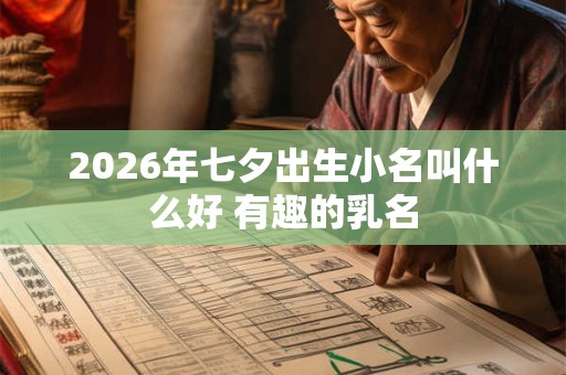 2026年七夕出生小名叫什么好 有趣的乳名