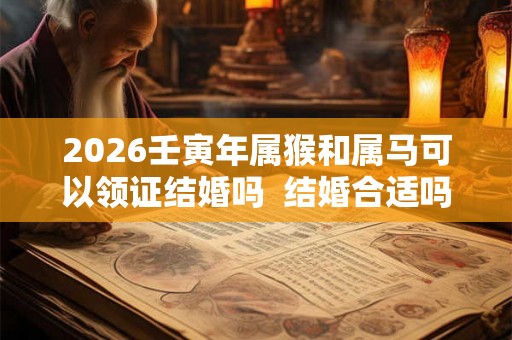 2026壬寅年属猴和属马可以领证结婚吗  结婚合适吗