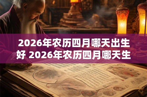 2026年农历四月哪天出生好 2026年农历四月哪天生肖宜出生 2026年农历四月哪天出生好 2026年农历四月哪天生肖宜出生