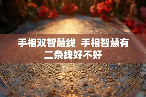 手相双智慧线  手相智慧有二条线好不好