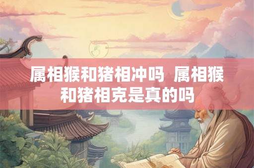 属相猴和猪相冲吗  属相猴和猪相克是真的吗