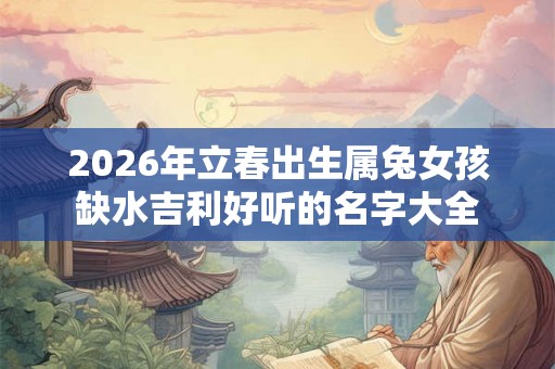 2026年立春出生属兔女孩缺水吉利好听的名字大全 2026年立春出生属兔女孩缺水吉利好听的名字大全