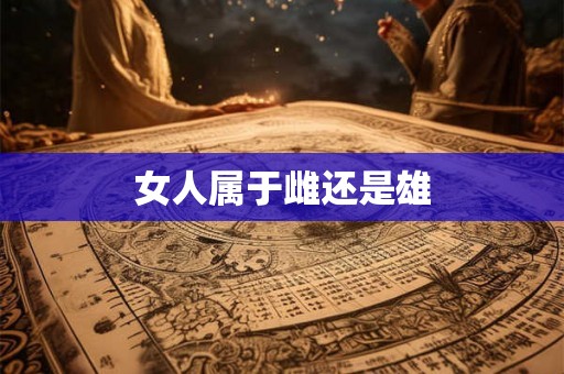 女人属于雌还是雄 女人属于雌还是雄