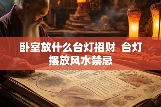 卧室放什么台灯招财  台灯摆放风水禁忌