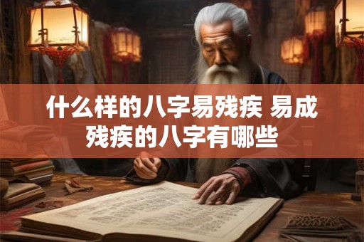 什么样的八字易残疾 易成残疾的八字有哪些