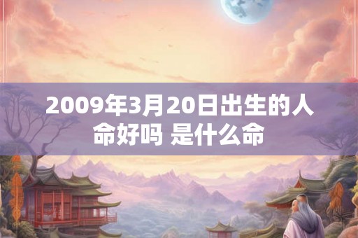 2009年3月20日出生的人命好吗 是什么命