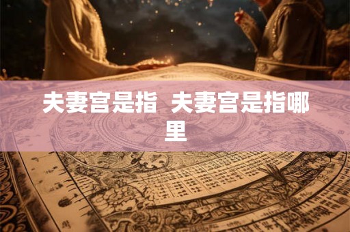 夫妻宫是指  夫妻宫是指哪里