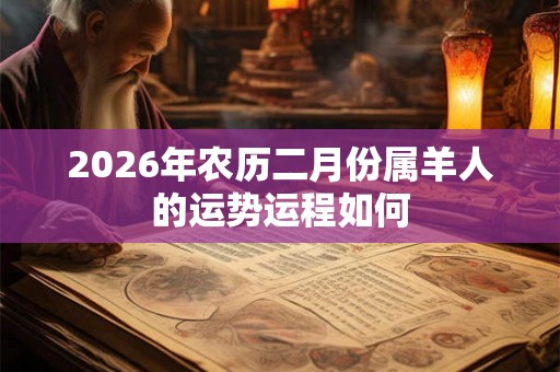 2026年农历二月份属羊人的运势运程如何 2026年农历二月份属羊人的运势运程如何