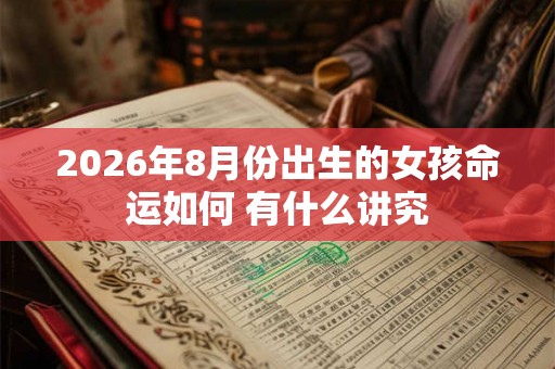 2026年8月份出生的女孩命运如何 有什么讲究