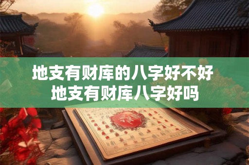 地支有财库的八字好不好 地支有财库八字好吗 地支有财库的八字好不好 地支有财库八字好吗