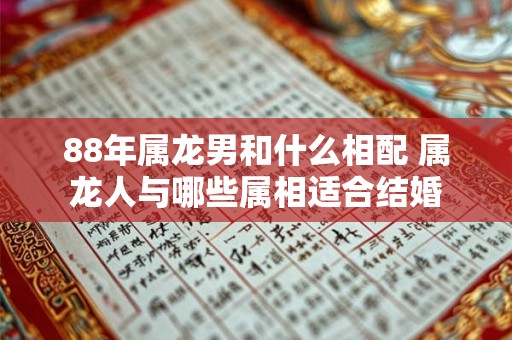 88年属龙男和什么相配 属龙人与哪些属相适合结婚