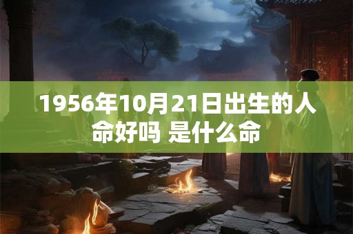 1956年10月21日出生的人命好吗 是什么命
