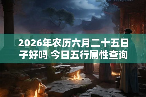 2026年农历六月二十五日子好吗 今日五行属性查询
