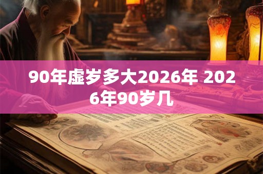90年虚岁多大2026年 2026年90岁几