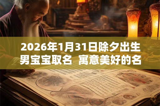2026年1月31日除夕出生男宝宝取名  寓意美好的名字
