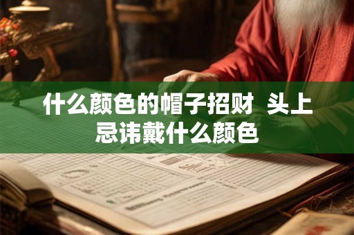 什么颜色的帽子招财  头上忌讳戴什么颜色