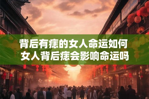 背后有痣的女人命运如何 女人背后痣会影响命运吗 背后有痣的女人命运如何 女人背后痣会影响命运吗