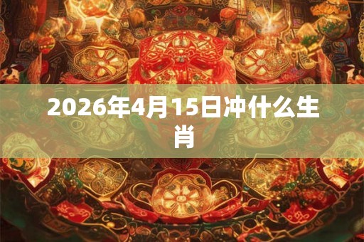 2026年4月15日冲什么生肖