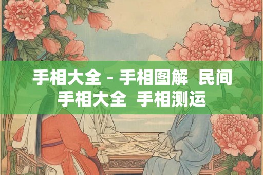 手相大全 - 手相图解  民间手相大全  手相测运