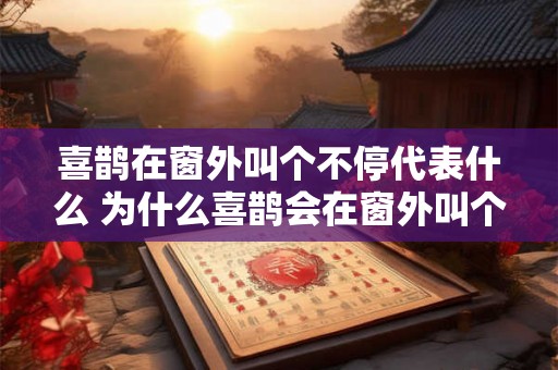 喜鹊在窗外叫个不停代表什么 为什么喜鹊会在窗外叫个不停