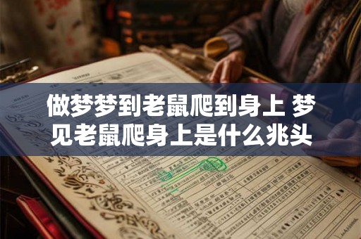 做梦梦到老鼠爬到身上 梦见老鼠爬身上是什么兆头 做梦梦到老鼠爬到身上 梦见老鼠爬身上是什么兆头