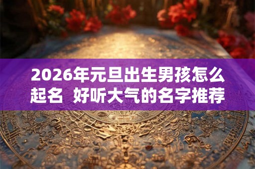 2026年元旦出生男孩怎么起名  好听大气的名字推荐