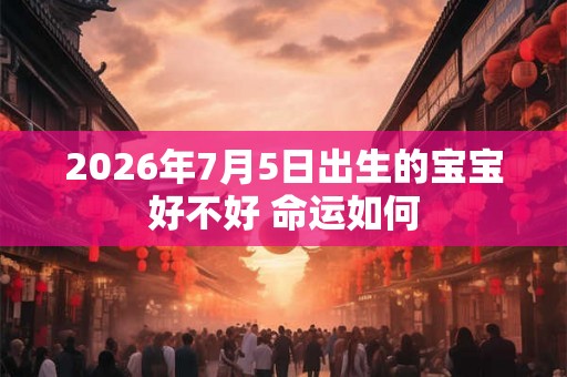 2026年7月5日出生的宝宝好不好 命运如何