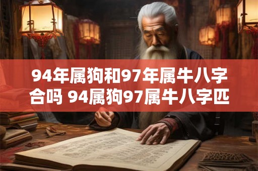 94年属狗和97年属牛八字合吗 94属狗97属牛八字匹配吗