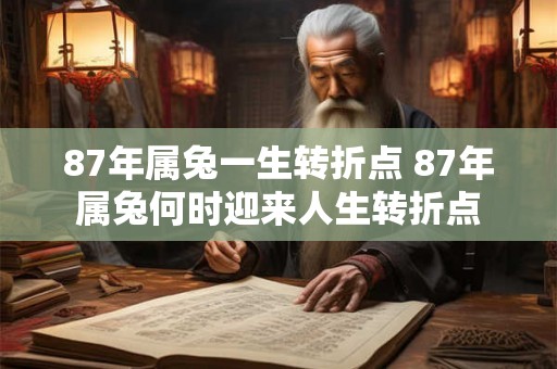 87年属兔一生转折点 87年属兔何时迎来人生转折点 87年属兔一生转折点 87年属兔何时迎来人生转折点