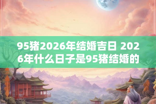 95猪2026年结婚吉日 2026年什么日子是95猪结婚的吉日