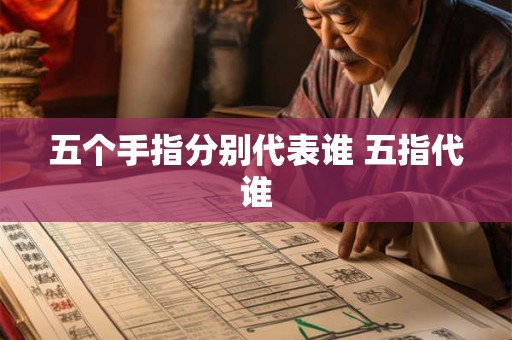 五个手指分别代表谁 五指代谁 五个手指分别代表谁 五指代谁